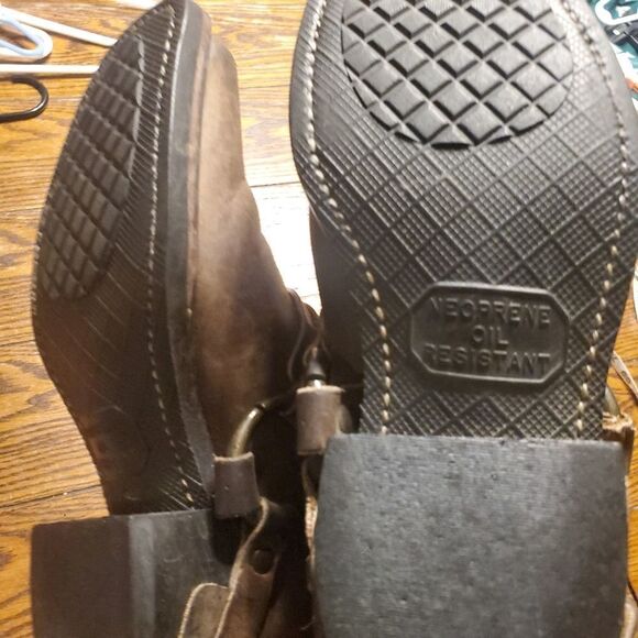 Frye brown harness mule clogs sz 6 - Picture 4 of 5